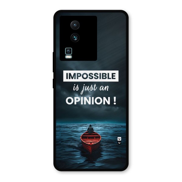 Just An Opinion Metal Back Case for iQOO Neo 7