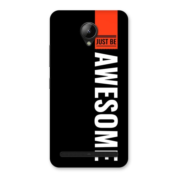 Just Be Awesome Back Case for Lenovo C2