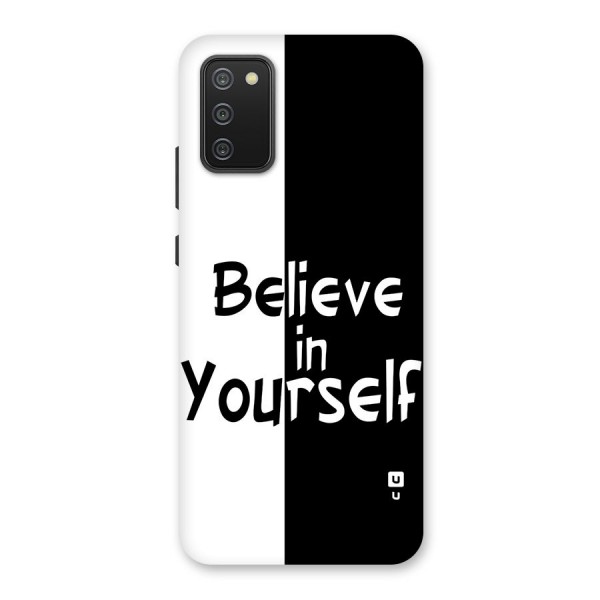 Just Believe Yourself Back Case for Galaxy M02s