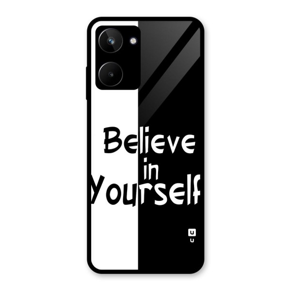 Just Believe Yourself Glass Back Case for Realme 10