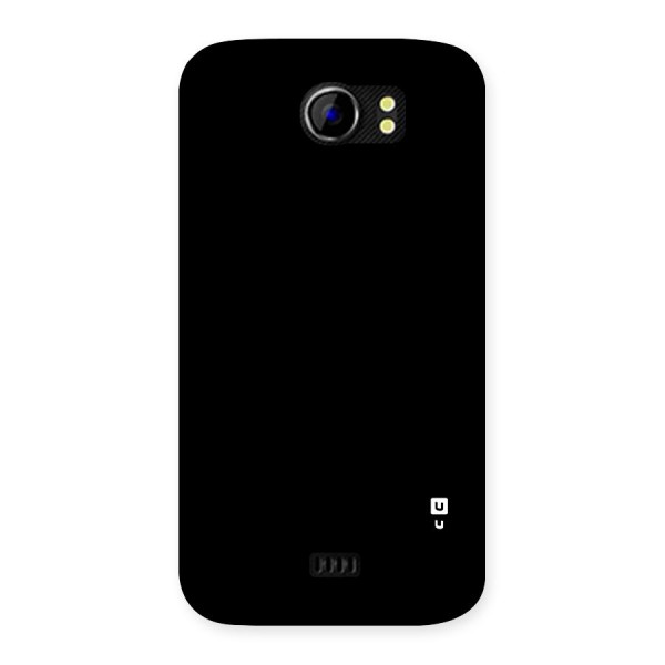 Just Black Back Case for Micromax Canvas 2 A110