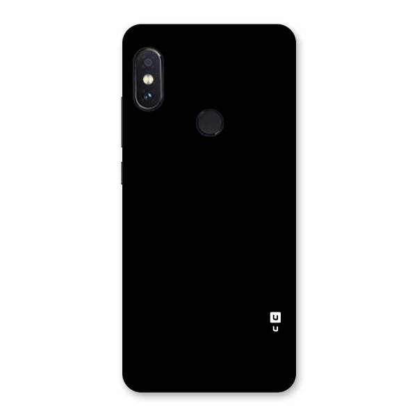 Just Black Glass Back Case for Redmi Note 5 Pro