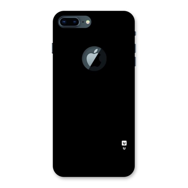 Just Black Back Case for iPhone 7 Plus Logo Cut