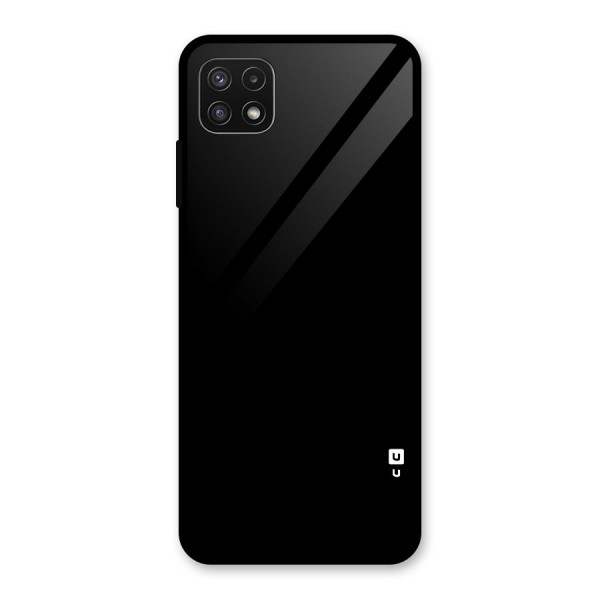 Just Black Glass Back Case for Galaxy A22 5G