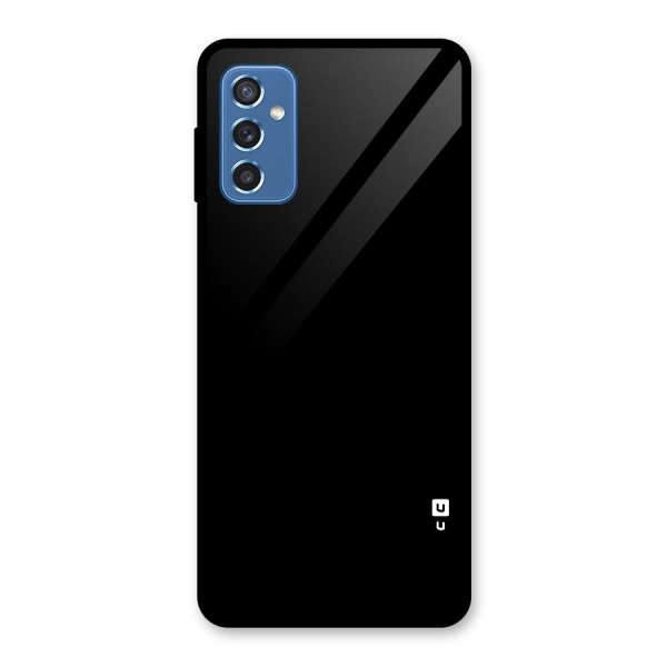 Just Black Glass Back Case for Galaxy M52 5G