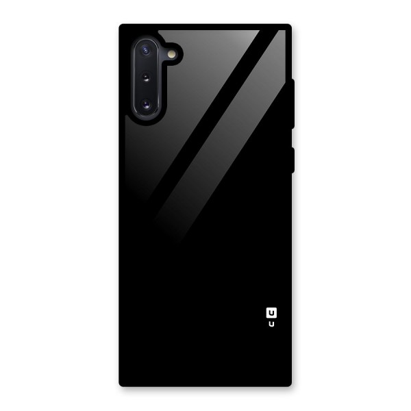 Just Black Glass Back Case for Galaxy Note 10