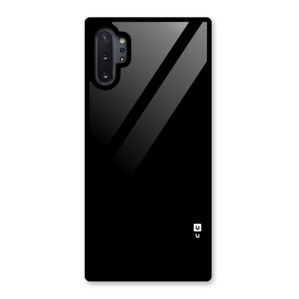 Just Black Glass Back Case for Galaxy Note 10 Plus