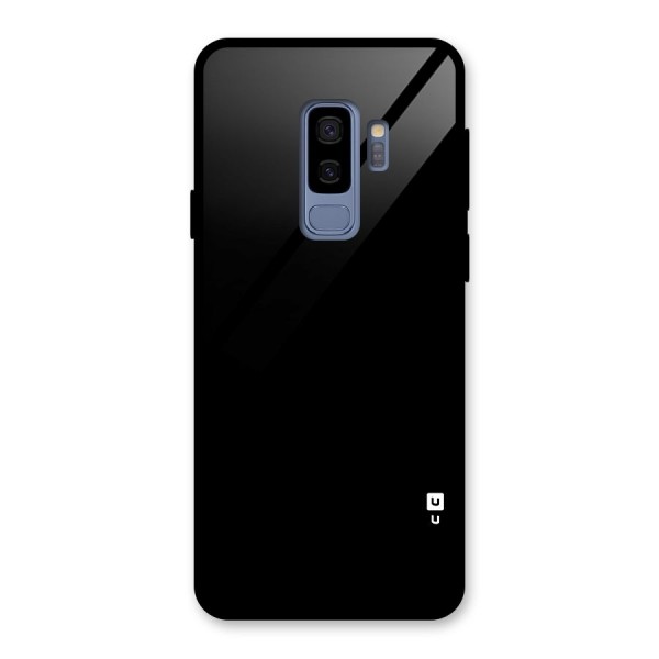 Just Black Glass Back Case for Galaxy S9 Plus