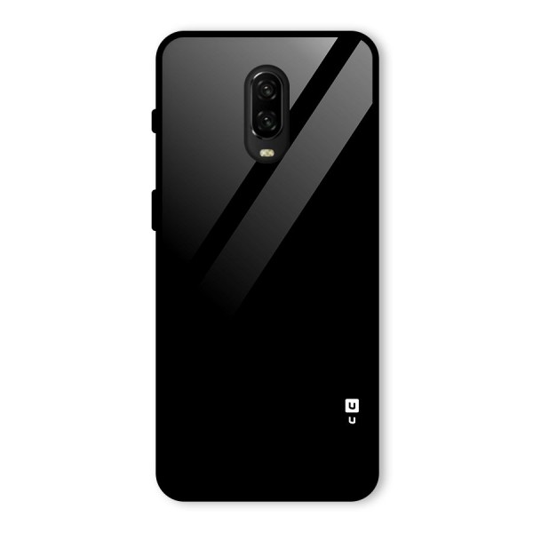 Just Black Glass Back Case for OnePlus 6T
