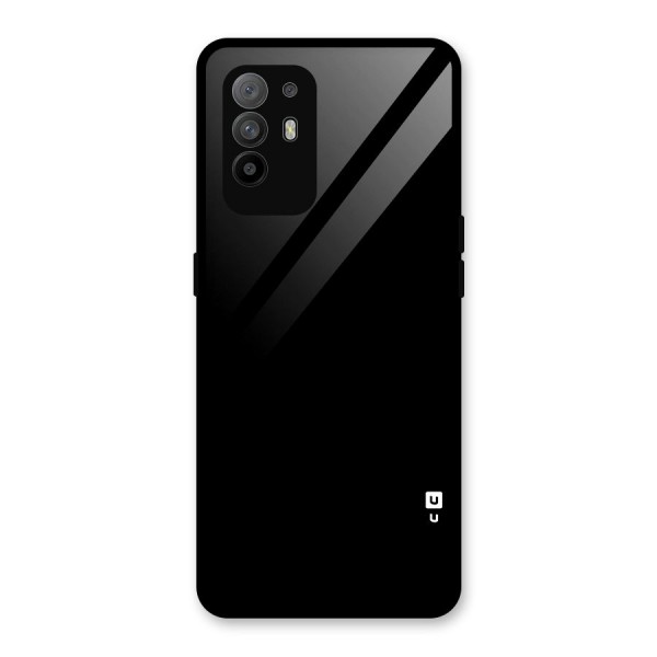 Just Black Glass Back Case for Oppo F19 Pro Plus 5G