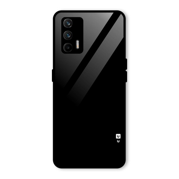 Just Black Glass Back Case for Realme X7 Max