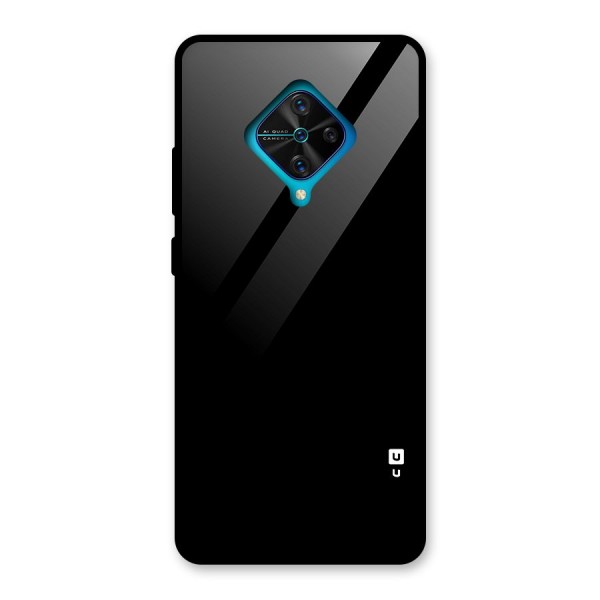 Just Black Glass Back Case for Vivo S1 Pro