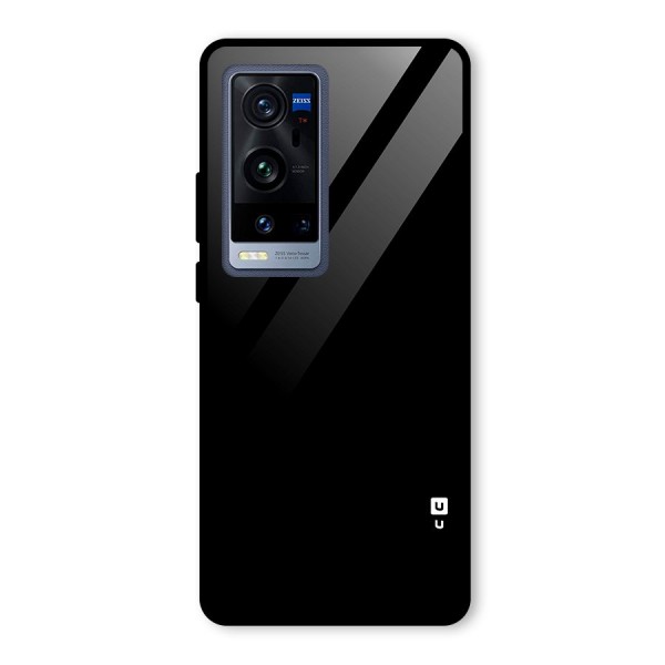 Just Black Glass Back Case for Vivo X60 Pro Plus