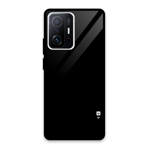 Just Black Glass Back Case for Xiaomi 11T Pro