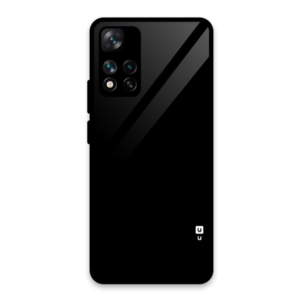 Just Black Glass Back Case for Xiaomi 11i 5G