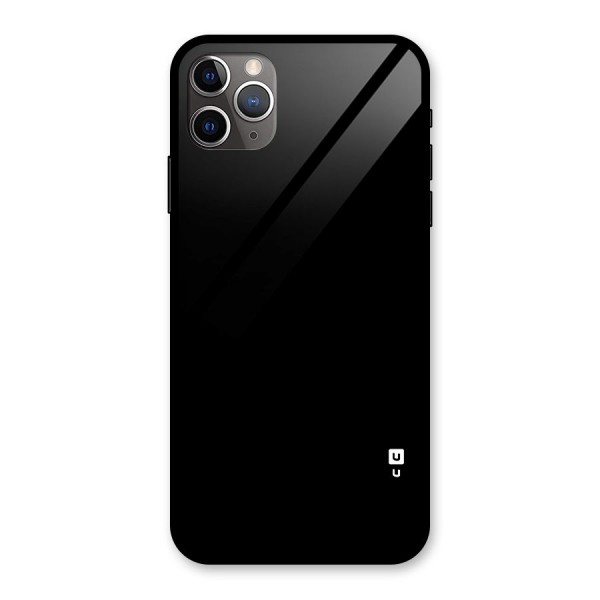 Just Black Glass Back Case for iPhone 11 Pro Max