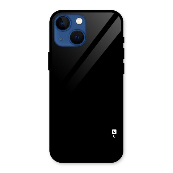 Just Black Glass Back Case for iPhone 13 Mini
