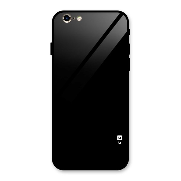Just Black Glass Back Case for iPhone 6 6S