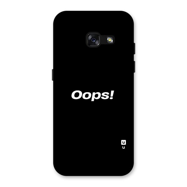 Just Oops Back Case for Galaxy A3 (2017)