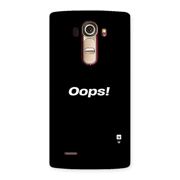 Just Oops Back Case for LG G4