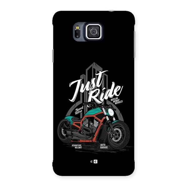 Just Ride Speed Back Case for Galaxy Alpha