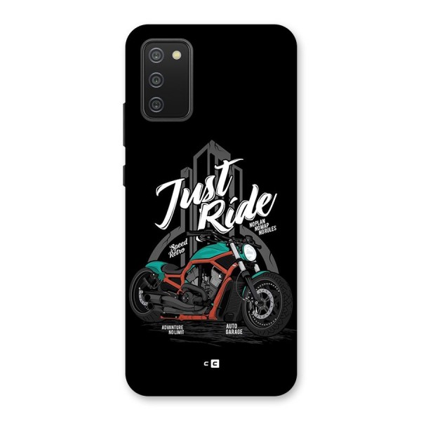 Just Ride Speed Back Case for Galaxy M02s