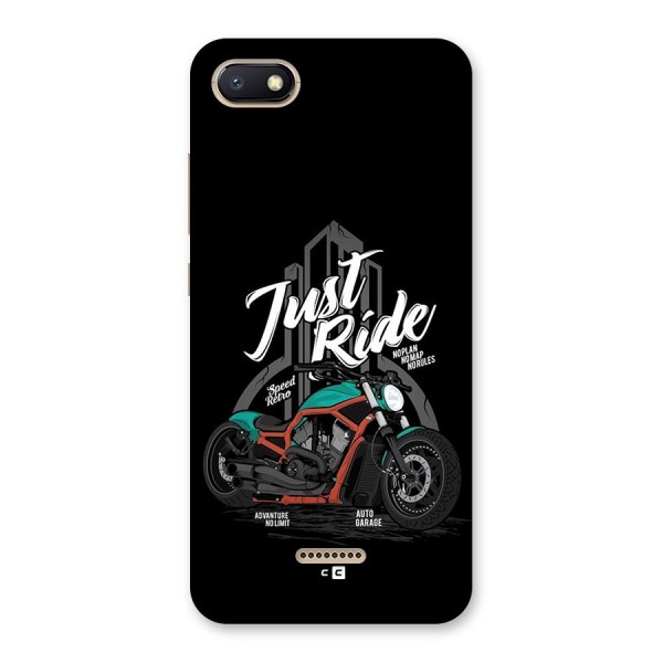 Just Ride Speed Back Case for Redmi 6A
