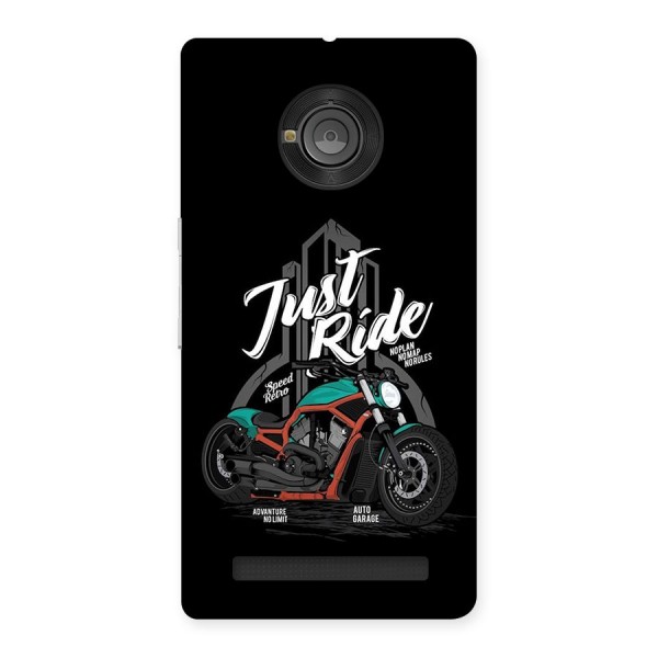 Just Ride Speed Back Case for Yunique