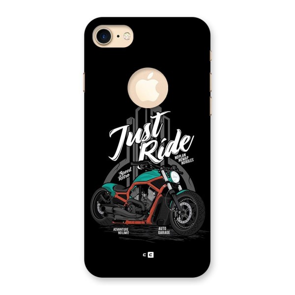 Just Ride Speed Back Case for iPhone 7 Logo Cut
