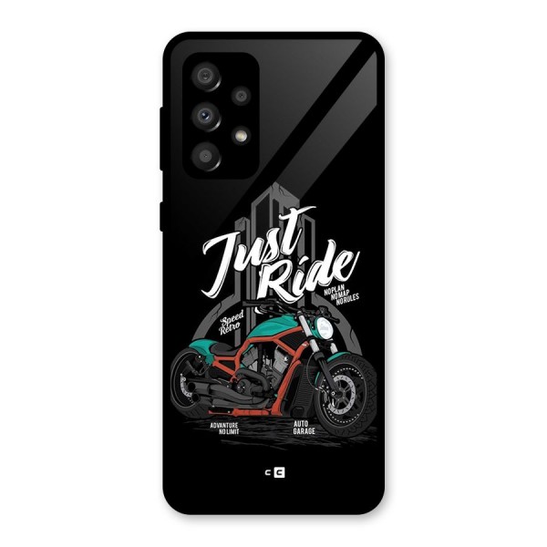 Just Ride Speed Glass Back Case for Galaxy A32