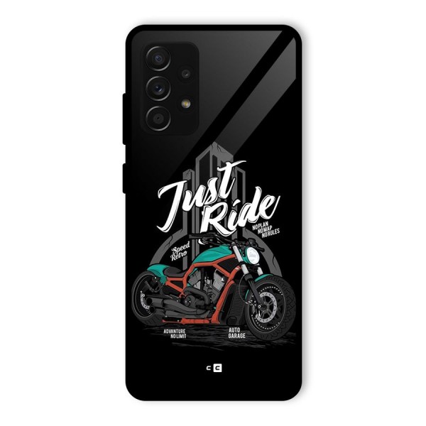 Just Ride Speed Glass Back Case for Galaxy A53 5G