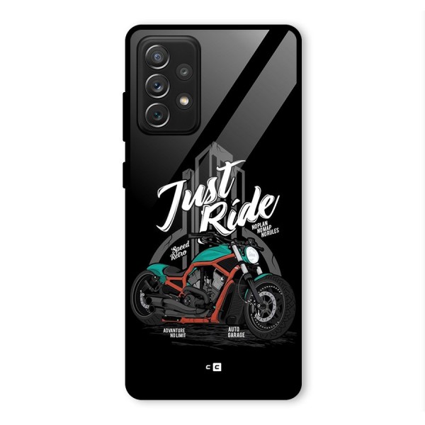 Just Ride Speed Glass Back Case for Galaxy A72