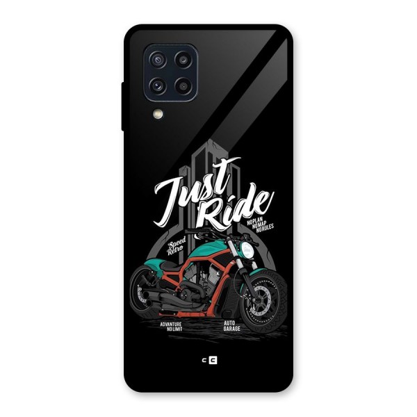 Just Ride Speed Glass Back Case for Galaxy M32
