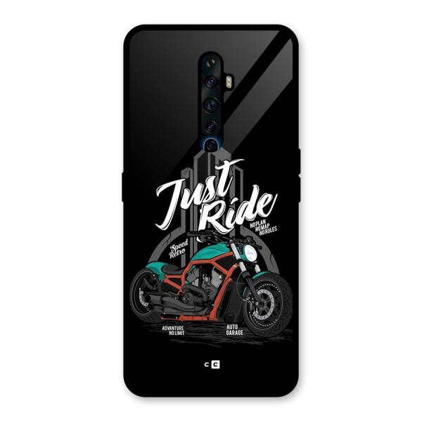 Just Ride Speed Glass Back Case for Oppo Reno2 F