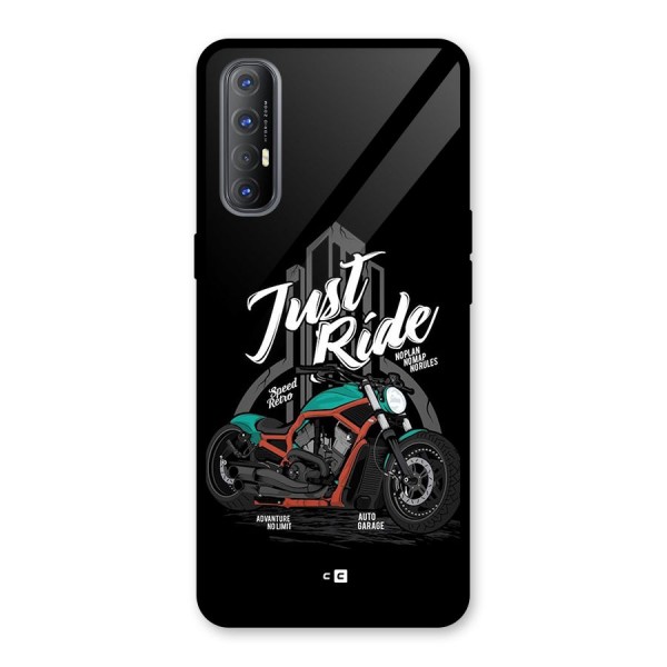 Just Ride Speed Glass Back Case for Oppo Reno3 Pro