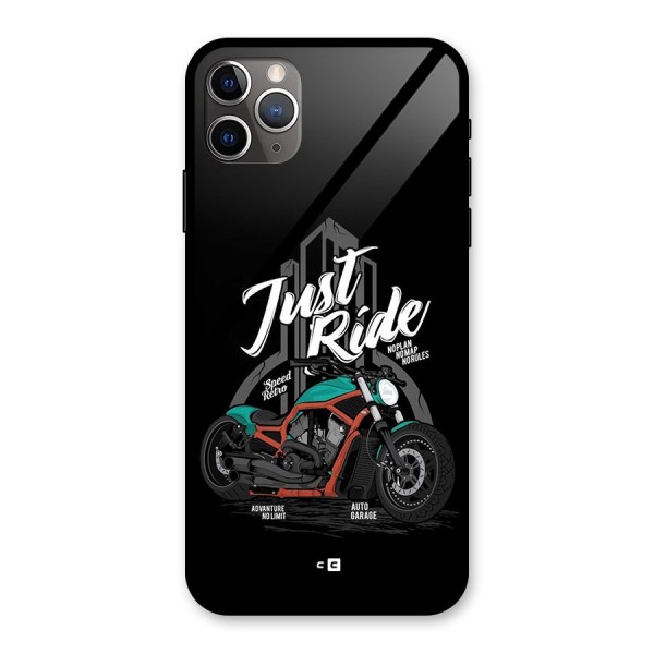 Just Ride Speed Glass Back Case for iPhone 11 Pro Max