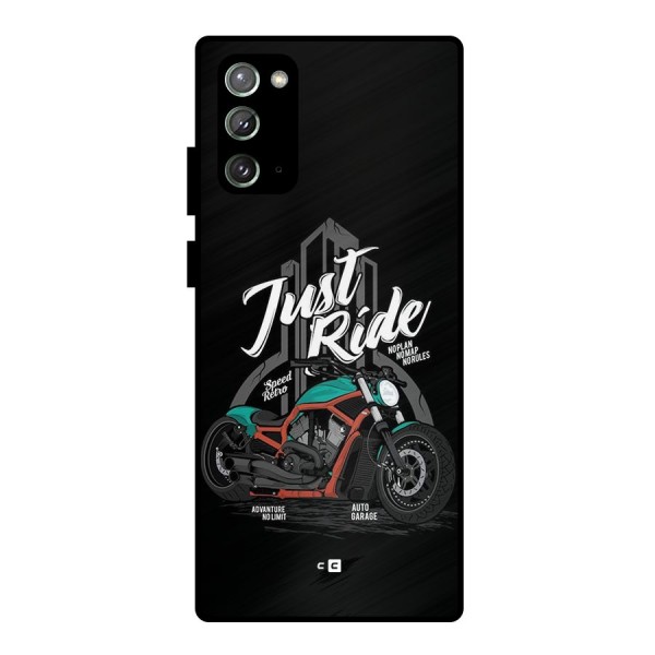 Just Ride Speed Metal Back Case for Galaxy Note 20