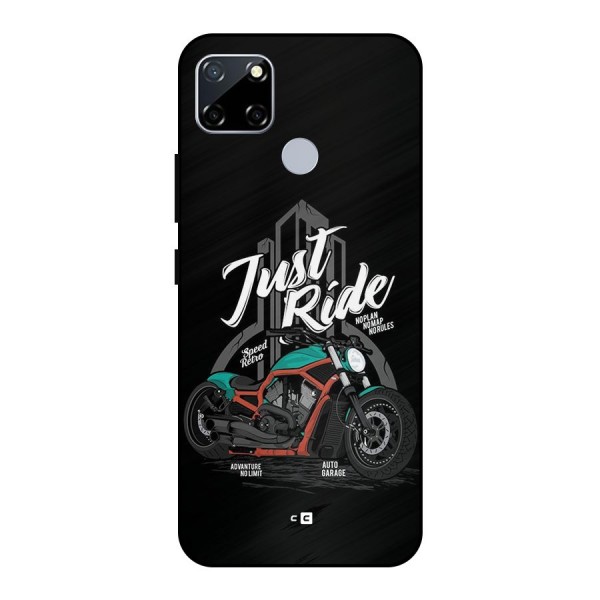 Just Ride Speed Metal Back Case for Realme Narzo 30A