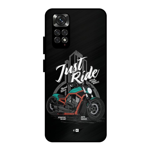 Just Ride Speed Metal Back Case for Redmi Note 11 Pro Plus 5G