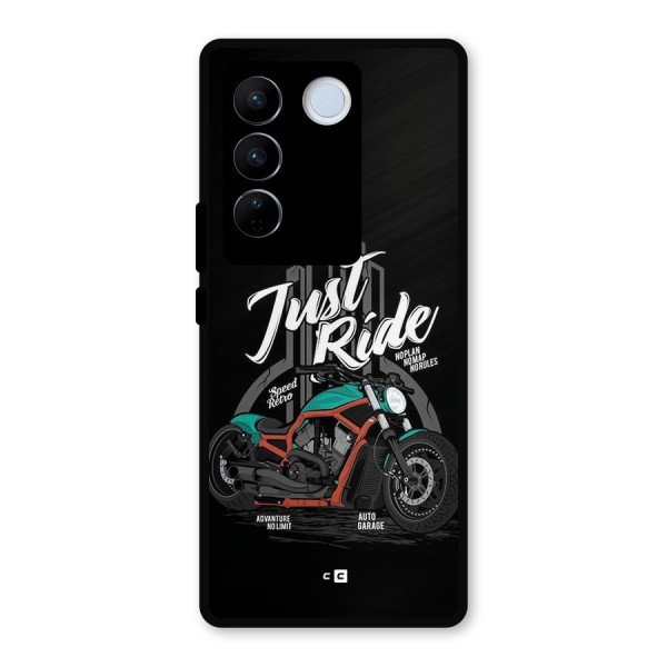 Just Ride Speed Metal Back Case for Vivo V27 Pro