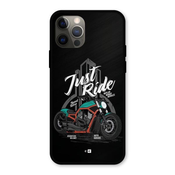 Just Ride Speed Metal Back Case for iPhone 12 Pro