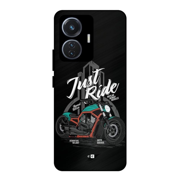 Just Ride Speed Metal Back Case for iQOO Z6 44W