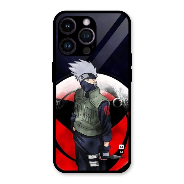 Kakashi Hatake Knife Glass Back Case for iPhone 14 Pro Max