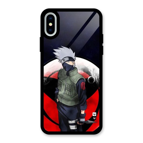 Kakashi Hatake Knife Glass Back Case for iPhone X