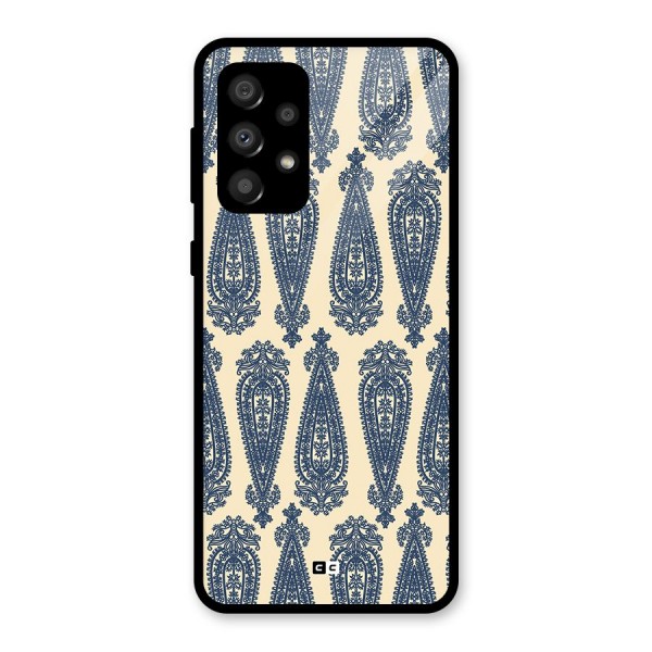 Kalamkari Design Glass Back Case for Galaxy A32