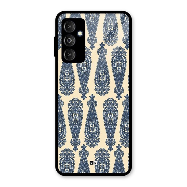 Kalamkari Design Glass Back Case for Galaxy M14 5G