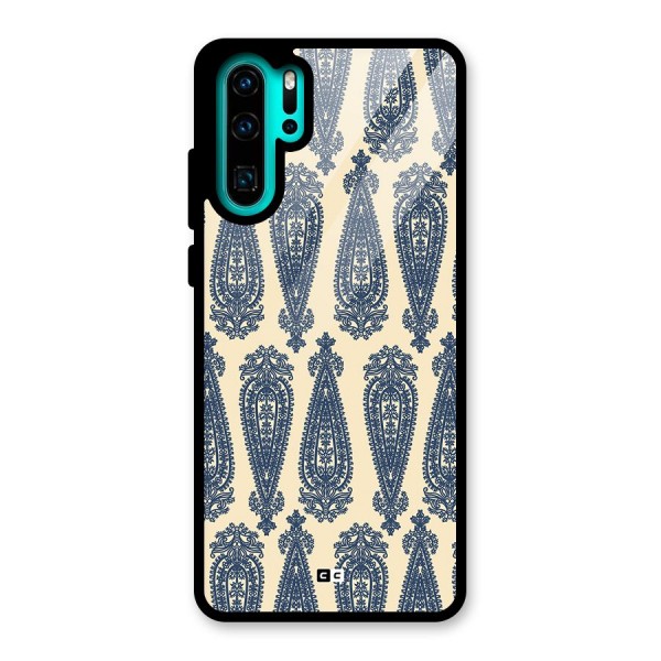 Kalamkari Design Glass Back Case for Huawei P30 Pro