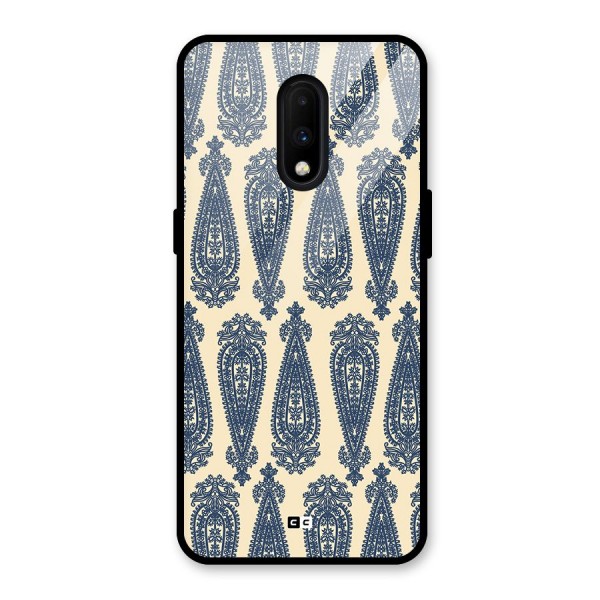 Kalamkari Design Glass Back Case for OnePlus 7