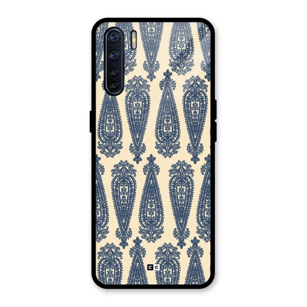 Kalamkari Design Glass Back Case for Oppo F15