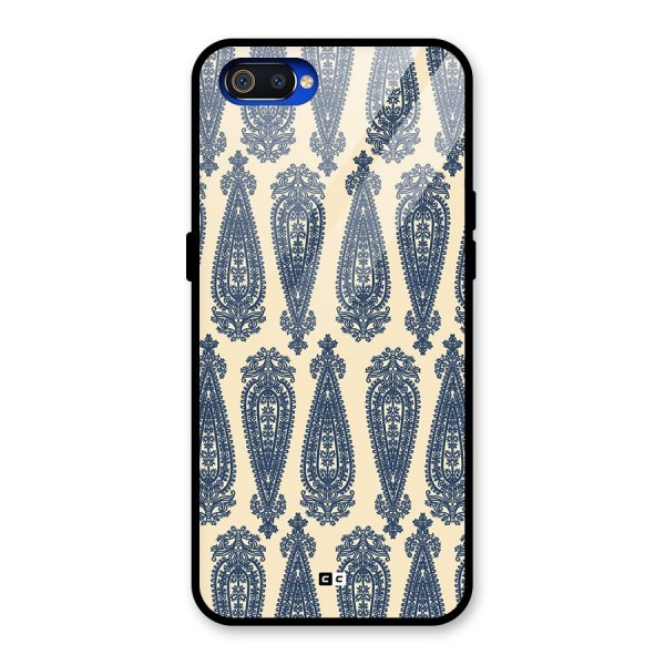 Kalamkari Design Glass Back Case for Realme C2